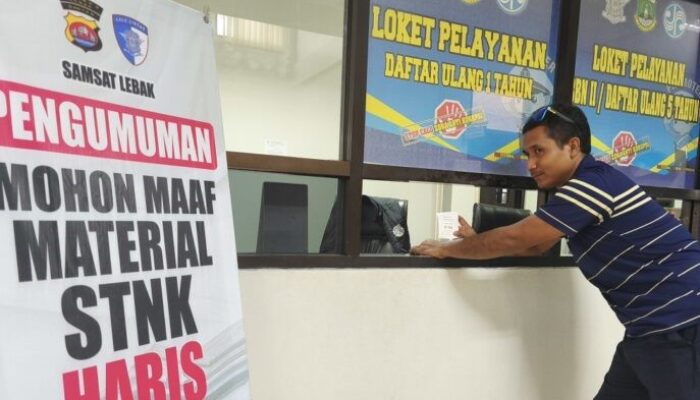 Wah, Blanko STNK di Samsat Rangkasbitung Lebak Habis