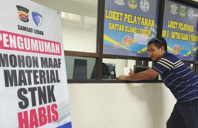 Wah, Blanko STNK di Samsat Rangkasbitung Lebak Habis