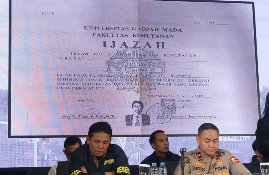konferensi pers Bareskrim Polri terkait ijazah jokowi