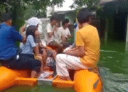 banjir di villa tomang baru pasar kemis tangerang