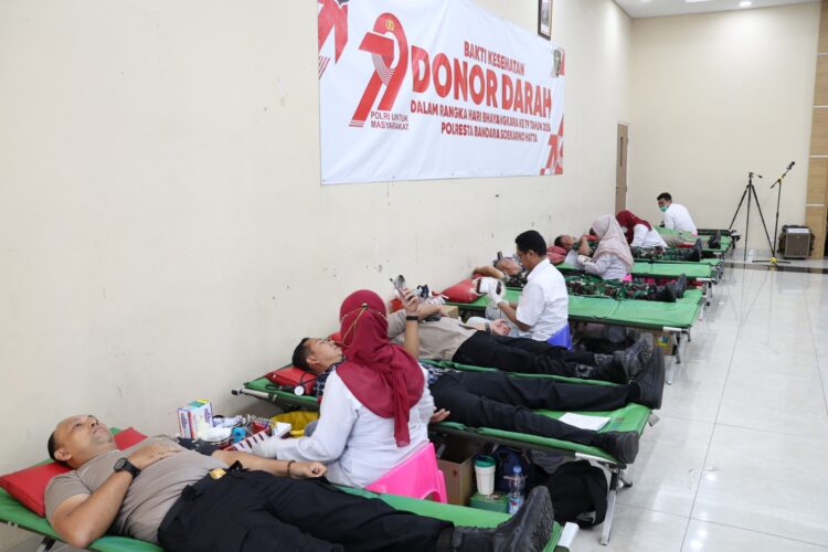 polres bandara soetta gelar donor darang