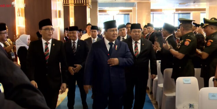 prabowo subianto bersama hakim