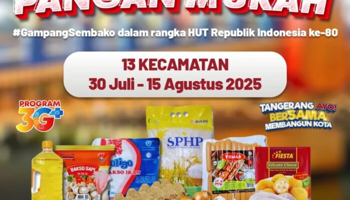 Ayo Warga Kota Tangerang, Serbu Pangan Murah di 13 Kecamatan, Ini Jadwalnya