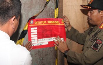 Tempat Prostitusi di Neglasari Kota Tangerang di Segel