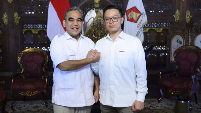 sekjen partai gerindra ahmad muzani dan penggantinya sugiono