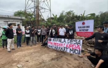 Warga Maja Lebak Tutup Paksa Galian Tanah