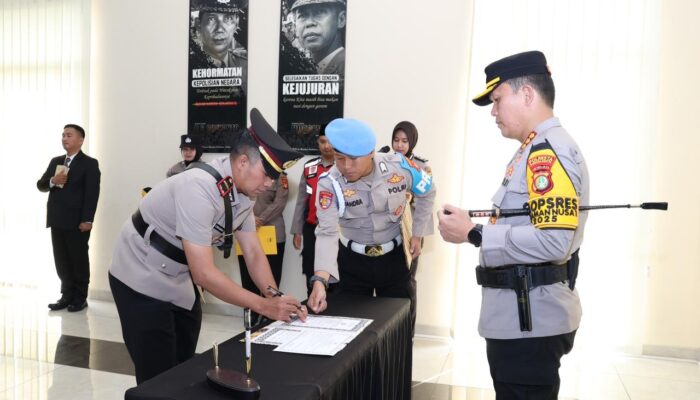 Kapolresta Bandara Soetta Pimpin Sertijab, Ipda Ridwan Robin Resmi Jabat Kapolsubsektor Terminal 3