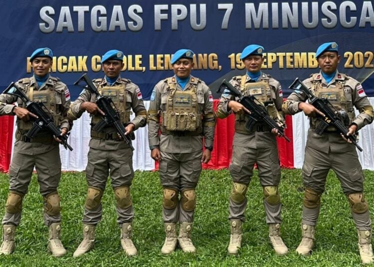 Lima Anggota Polda Banten Diterjunkan ke Wilayah Konflik Afrika Tengah