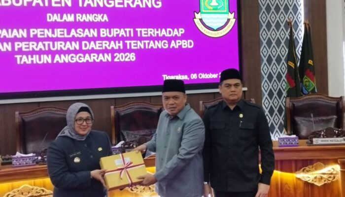 Pemkab Tangerang Ajukan RAPBD 2026 Rp9,11 Triliun ke Dewan