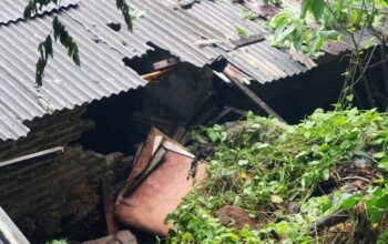 Tebing Runtuh, Rumah Warga Cilegon Rusak Tertimpa Batu