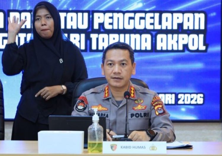 Polda Banten Stop Pajang Tersangka saat Konfrensi Pers