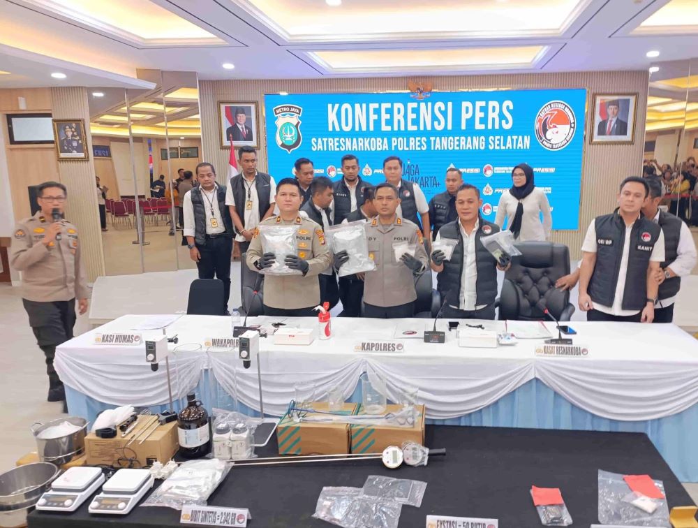 Polres Tangsel Sita Narkoba Senilai Rp20,5 Miliar