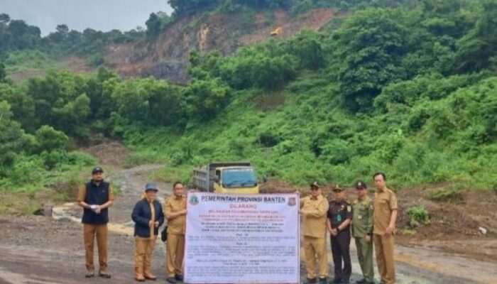 Pemprov Banten Sweeping Tambang Ilegal