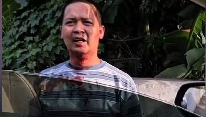 Driver Ojol Bersimbah Darah di Pintu Tol Karang Tengah Tangerang