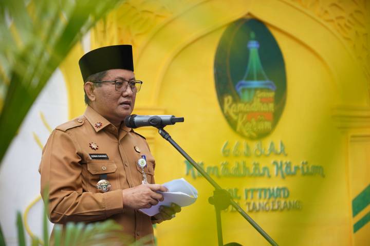 sekda kota tangerang saat membuka ramadhan kareem 1447 h