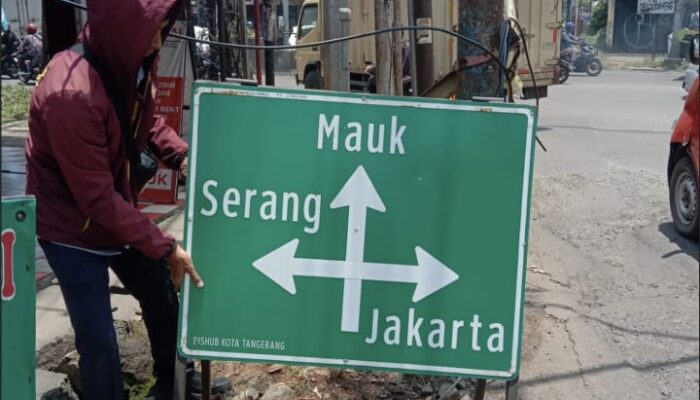 Arus Mudik Lebaran Mulai Padat, Sejumlah Ruas Jalan Kota Tangerang Dipasangi RPPJ