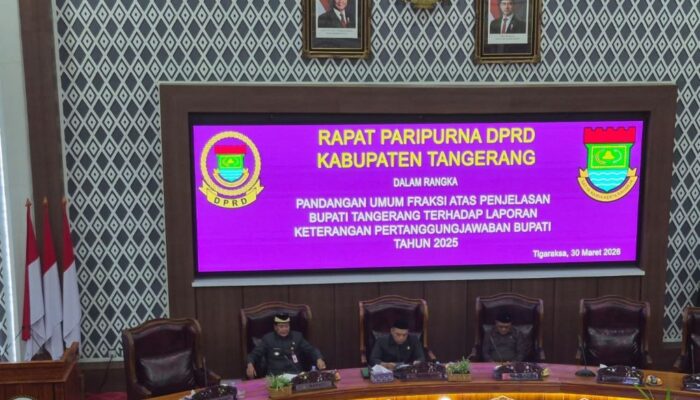 DPRD Bakal Evaluasi Pertanggungjawaban Bupati Tangerang