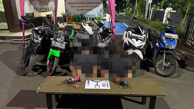 Petugas Polsek Pinang Tangkap Pelaku Curanmor di Cisoka Tangerang