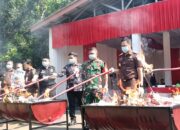 Kejari Kabupaten Tangerang Musnahkan Ribuan Bungkus Rokok Tanpa Cukai
