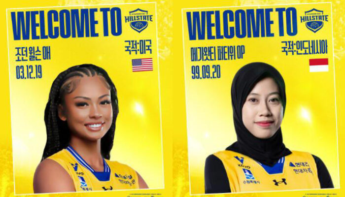 Duetkan Jordan Wilson-Megawati, Hillstate Siap Gebrak Liga Voli Korea