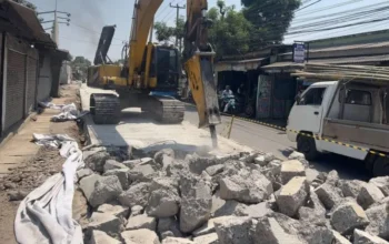 Proyek Jalan Pisangan Pakuhaji Tangerang Salahi Spesifikasi