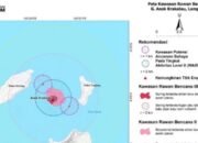 Muncul Cikal Bakal Gunung Cucu Krakatau di Perairan Selat Sunda