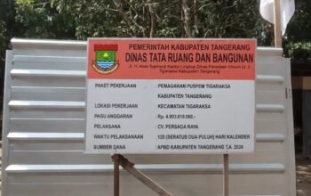 Proyek Pagar Puspemkab Tangerang Rp5 Miliar Jadi Sorotan