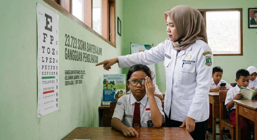 Puluhan Ribu Pelajar di Banten Alami Miopa